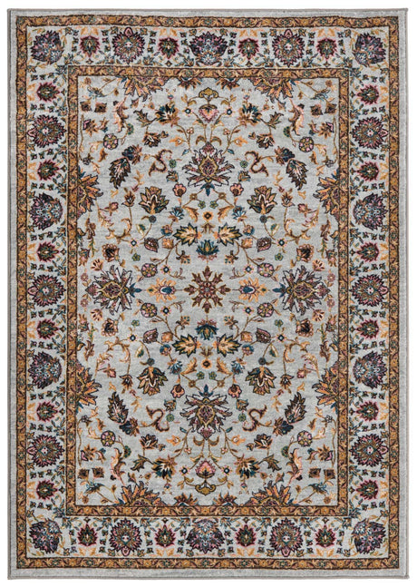 Cloud Gray 4' 4 x 6' Medina Washable Rectangle Rug