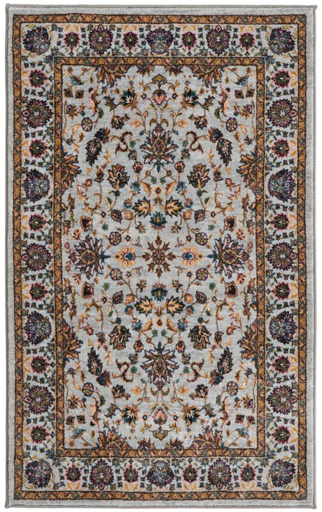 Cloud Gray 3' 3 x 5' 3 Medina Washable Rectangle Rug