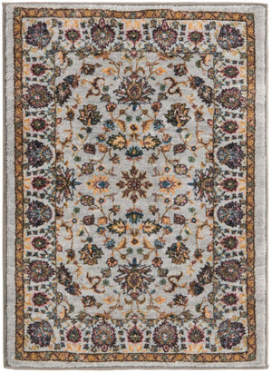Cloud Gray 2' 2 x 3' Medina Washable Rectangle Rug