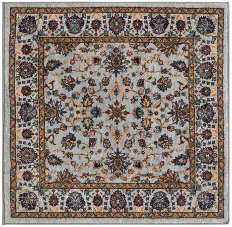 Cloud Gray 3' 3 x 3' 3 Medina Washable Square Rug