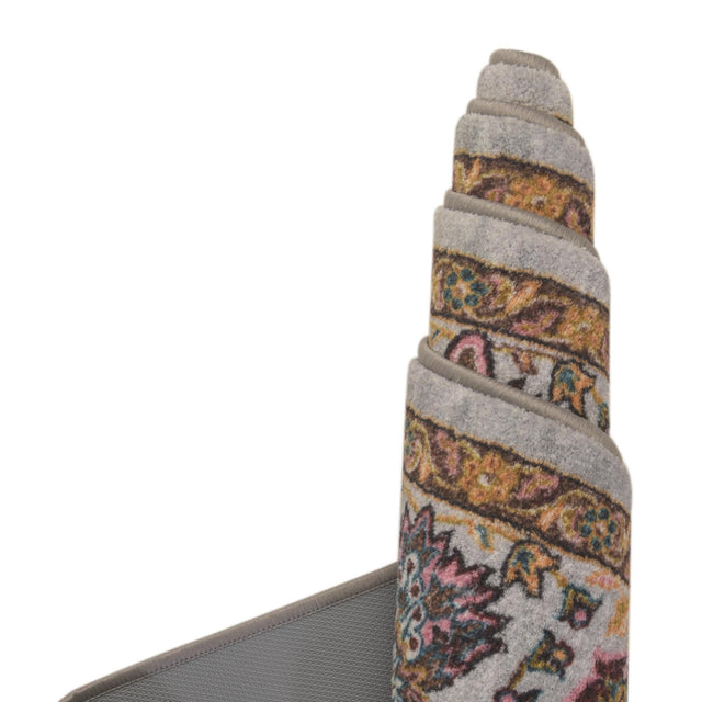 Cloud Gray 3' 3 x 3' 3 Medina Washable Square Rug