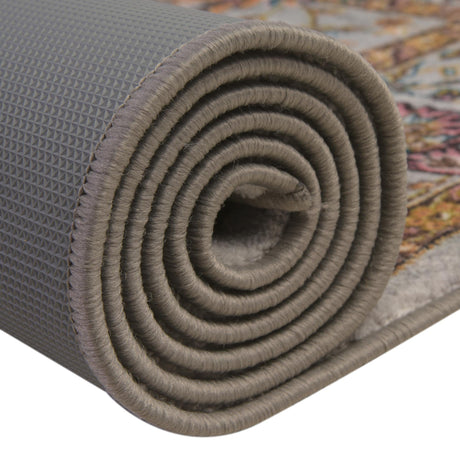 Washable Cloud Gray 3' 3 x 3' 3 Medina Square Area Rug Easy to Clean Stain Resistant & Durable Polyester Classic Carpet for Home Decor & Design for Sale at Rug Engine