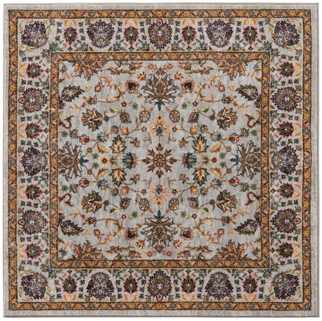 Cloud Gray 5' 3 x 5' 3 Medina Washable Square Rug