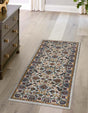 Cloud Gray 2' 2 x 5' Medina Washable Runner Rug