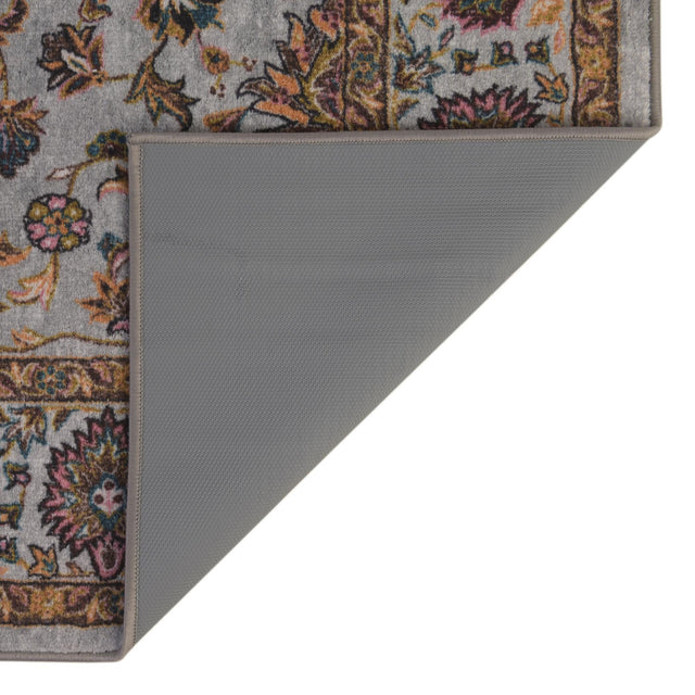 Cloud Gray 2' 2 x 6' Medina Washable Runner Rug
