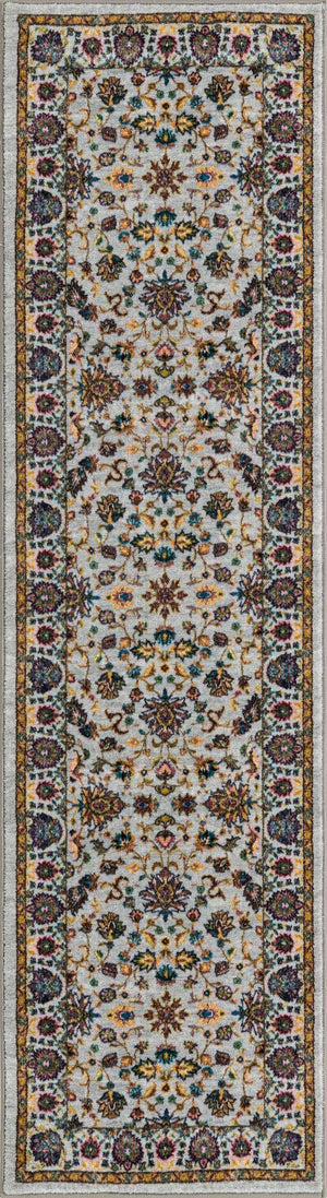 Cloud Gray 2' 2 x 8' Medina Washable Runner Rug