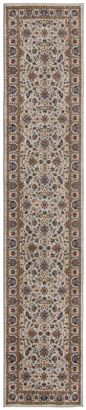 Cloud Gray 3' x 13' Medina Washable Runner Rug