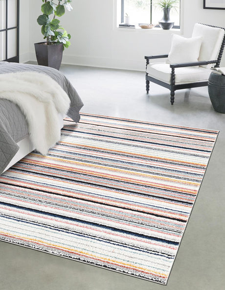 Ivory 7' 10 x 10' Tagine Rectangle Area Rug Durable 100% Polyester Modern Unique Easy Clean Carpet for Indoor Home Decor for Sale at Rug Engine