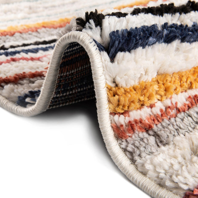Ivory 7' 10 x 10' Tagine Rectangle Area Rug Durable 100% Polyester Modern Unique Easy Clean Carpet for Indoor Home Decor for Sale at Rug Engine