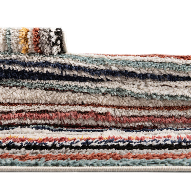Ivory 7' 10 x 10' Tagine Rectangle Area Rug Durable 100% Polyester Modern Unique Easy Clean Carpet for Indoor Home Decor for Sale at Rug Engine