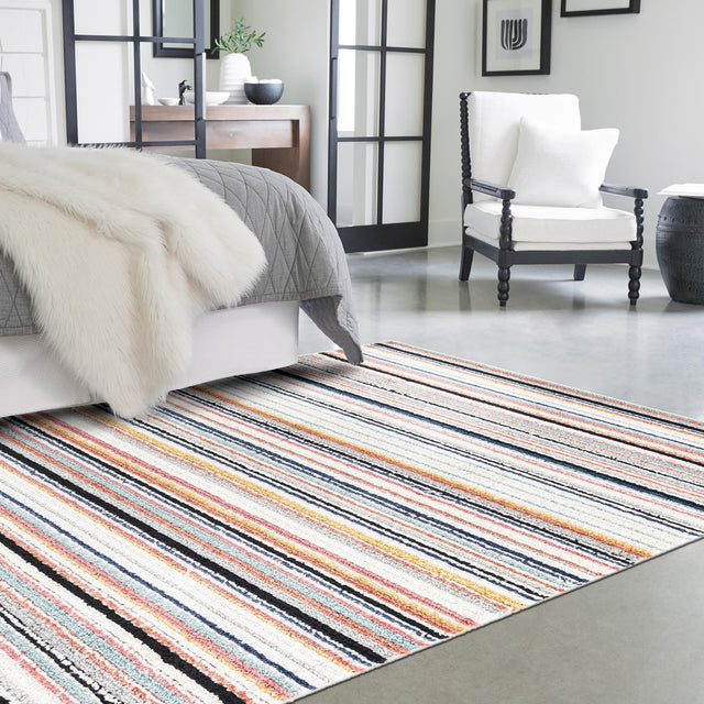 Ivory 7' 10 x 10' Tagine Rectangle Area Rug Durable 100% Polyester Modern Unique Easy Clean Carpet for Indoor Home Decor for Sale at Rug Engine