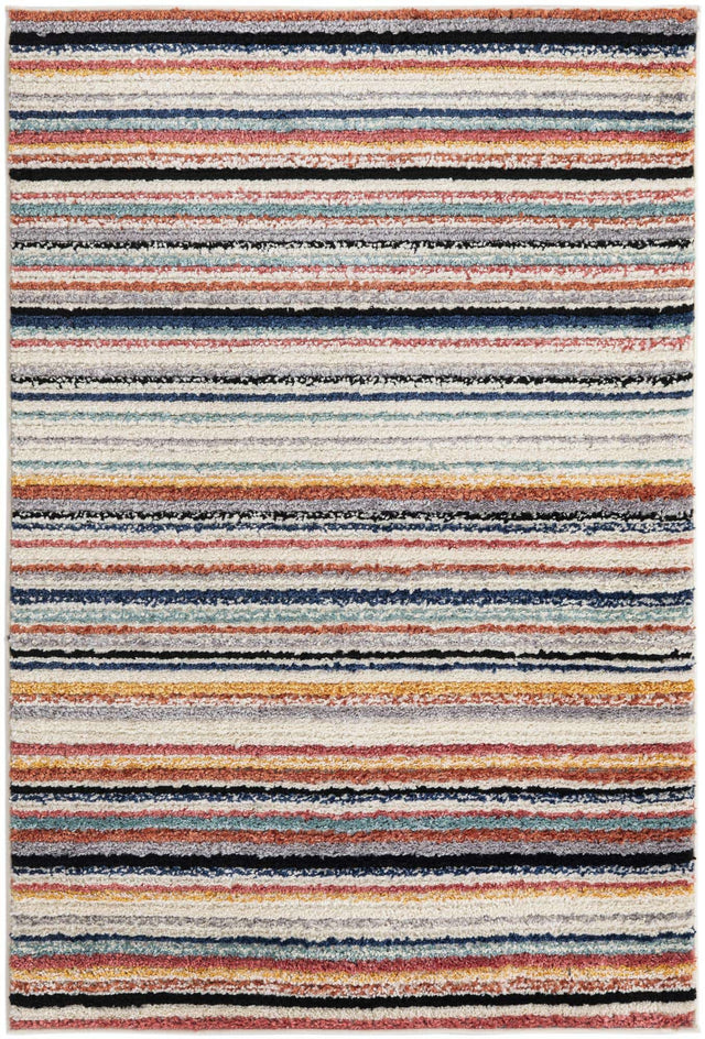 Ivory 4' x 6' Tagine Rectangle Area Rug Durable 100% Polyester Modern Unique Easy Clean Carpet for Indoor Home Decor for Sale at Rug Engine