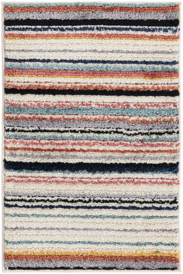 Ivory 2' x 3' Tagine Rectangle Area Rug Durable 100% Polyester Modern Unique Easy Clean Carpet for Indoor Home Decor for Sale at Rug Engine
