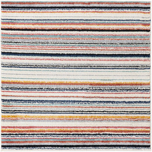 Ivory 5' 3 x 5' 3 Tagine Square Area Rug Durable 100% Polyester Modern Unique Easy Clean Carpet for Indoor Home Decor for Sale at Rug Engine