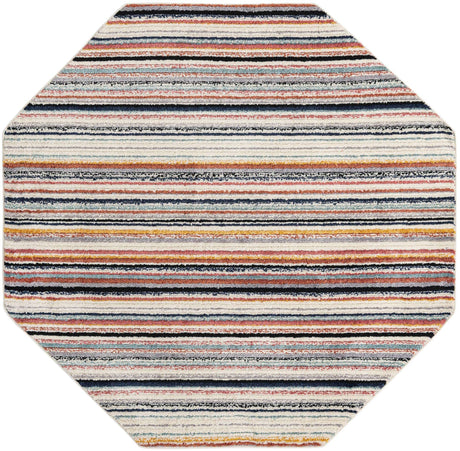 Ivory 7' 10 x 7' 10 Tagine Octagon Area Rug Durable 100% Polyester Modern Unique Easy Clean Carpet for Indoor Home Decor for Sale at Rug Engine