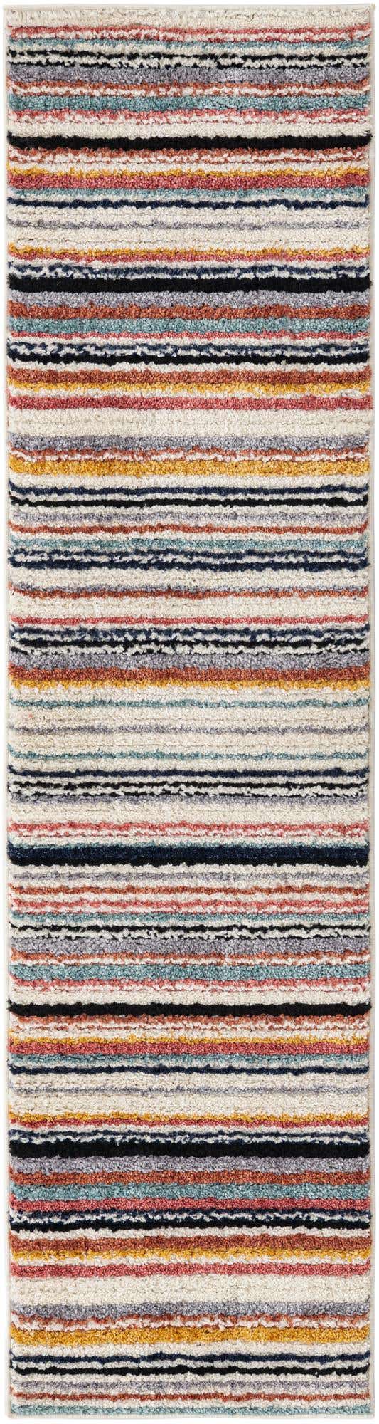 Ivory 2' x 7' 10 Tagine Runner Area Rug Durable 100% Polyester Modern Unique Easy Clean Carpet for Indoor Home Decor for Sale at Rug Engine