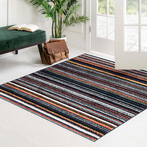 Multicolor 7' 10 x 7' 10 Tagine Square Area Rug Durable 100% Polyester Modern Unique Easy Clean Carpet for Indoor Home Decor for Sale at Rug Engine