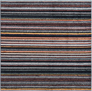 Multicolor 7' 10 x 7' 10 Tagine Square Area Rug Durable 100% Polyester Modern Unique Easy Clean Carpet for Indoor Home Decor for Sale at Rug Engine