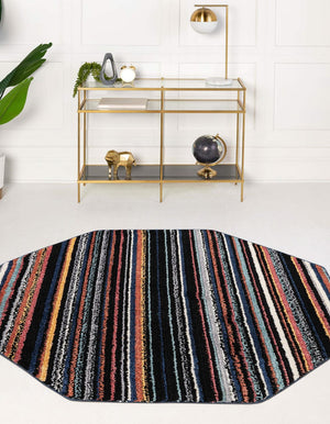 Multicolor 7' 10 x 7' 10 Tagine Octagon Area Rug Durable 100% Polyester Modern Unique Easy Clean Carpet for Indoor Home Decor for Sale at Rug Engine