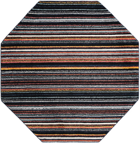 Multicolor 7' 10 x 7' 10 Tagine Octagon Area Rug Durable 100% Polyester Modern Unique Easy Clean Carpet for Indoor Home Decor for Sale at Rug Engine