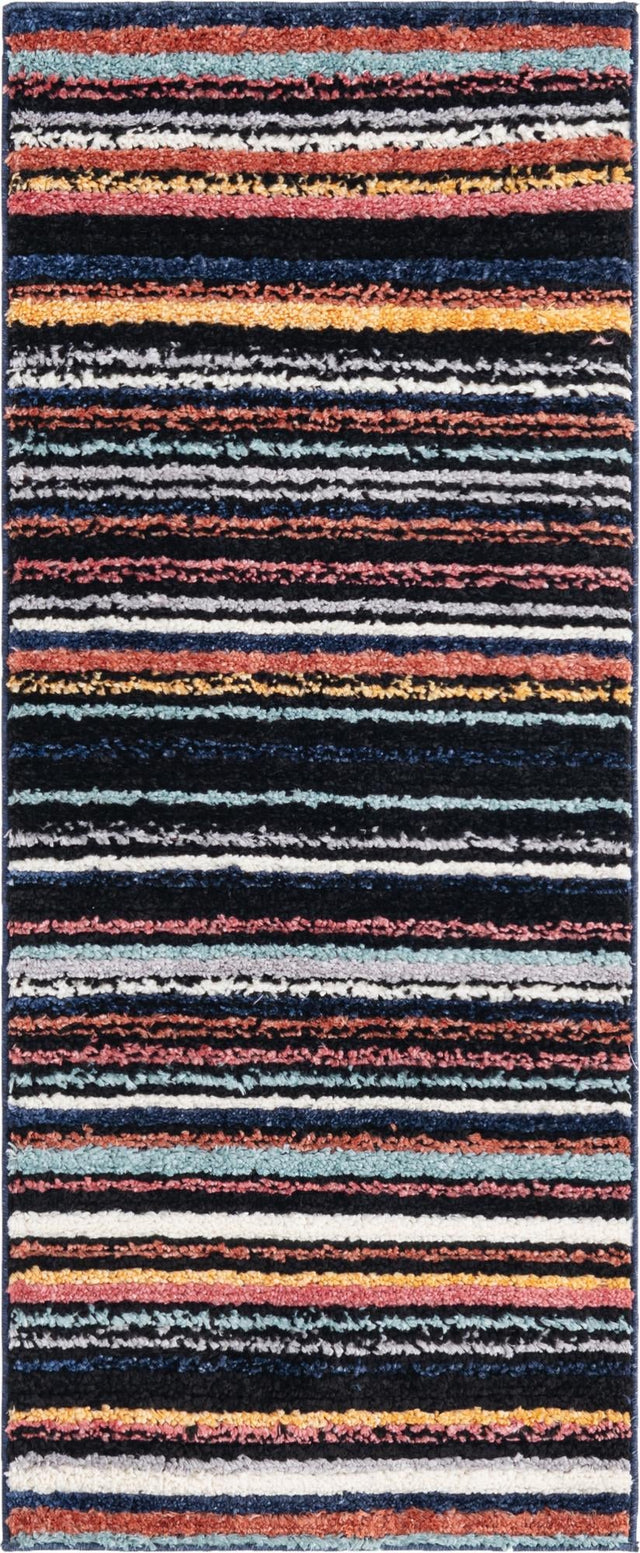 Multicolor 2' x 5' Tagine Runner Area Rug Durable 100% Polyester Modern Unique Easy Clean Carpet for Indoor Home Decor for Sale at Rug Engine