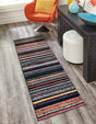 Multicolor 2' x 6' Tagine Runner Area Rug Durable 100% Polyester Modern Unique Easy Clean Carpet for Indoor Home Decor for Sale at Rug Engine