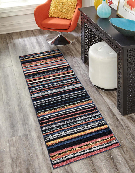 Multicolor 2' x 7' 10 Tagine Runner Area Rug Durable 100% Polyester Modern Unique Easy Clean Carpet for Indoor Home Decor for Sale at Rug Engine