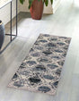 Blue Gray 2' x 5' Tagine Runner Area Rug Durable 100% Polyester Modern Unique Easy Clean Carpet for Indoor Home Decor for Sale at Rug Engine