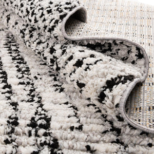 Black and White 9' x 12' Tagine Rectangle Area Rug Durable 100% Polyester Modern Unique Easy Clean Carpet for Indoor Home Decor for Sale at Rug Engine