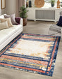 Multicolor 9' 10 x 13' Tagine Rectangle Area Rug Durable 100% Polyester Modern Unique Easy Clean Carpet for Indoor Home Decor for Sale at Rug Engine
