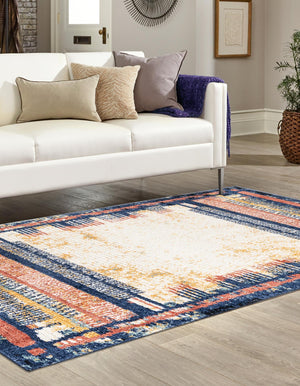Multicolor 9' 10 x 13' Tagine Rectangle Area Rug Durable 100% Polyester Modern Unique Easy Clean Carpet for Indoor Home Decor for Sale at Rug Engine