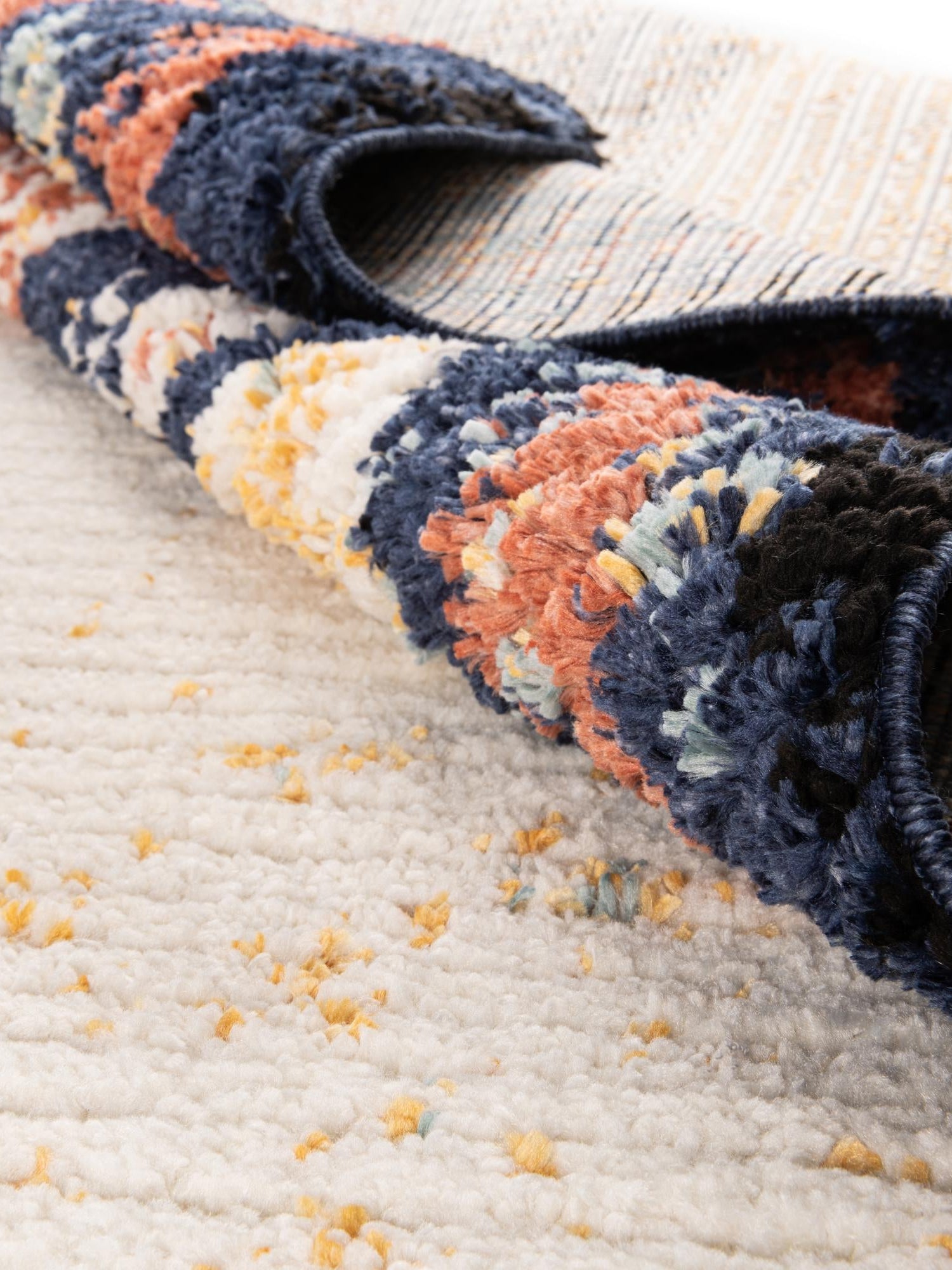 Multicolor 4' x 6' Tagine Rectangle Area Rug Durable 100% Polyester Modern Unique Easy Clean Carpet for Indoor Home Decor for Sale at Rug Engine