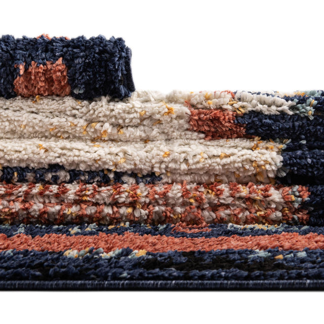 Multicolor 4' x 6' Tagine Rectangle Area Rug Durable 100% Polyester Modern Unique Easy Clean Carpet for Indoor Home Decor for Sale at Rug Engine