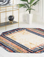 Multicolor 7' 10 x 7' 10 Tagine Octagon Area Rug Durable 100% Polyester Modern Unique Easy Clean Carpet for Indoor Home Decor for Sale at Rug Engine