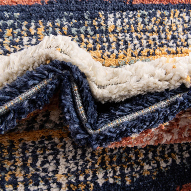 Multicolor 2' x 5' Tagine Runner Area Rug Durable 100% Polyester Modern Unique Easy Clean Carpet for Indoor Home Decor for Sale at Rug Engine
