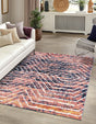 Rust Orange 5' 3 x 8' Tagine Rectangle Area Rug Durable 100% Polyester Modern Unique Easy Clean Carpet for Indoor Home Decor for Sale at Rug Engine
