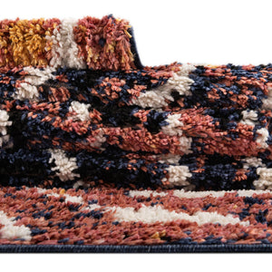Rust Orange 6' x 9' Tagine Rectangle Area Rug Durable 100% Polyester Modern Unique Easy Clean Carpet for Indoor Home Decor for Sale at Rug Engine