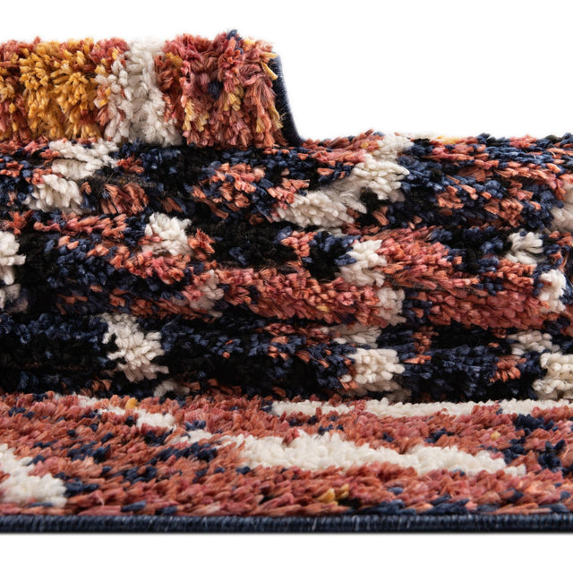 Rust Orange 6' x 9' Tagine Rectangle Area Rug Durable 100% Polyester Modern Unique Easy Clean Carpet for Indoor Home Decor for Sale at Rug Engine