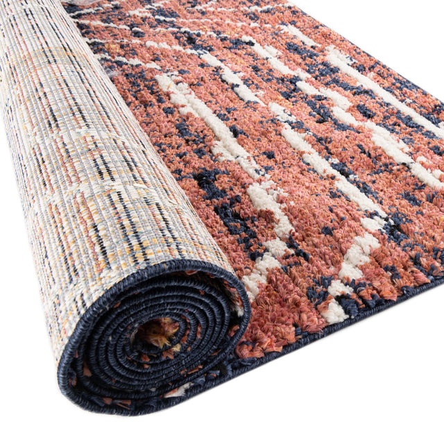 Rust Orange 5' 3 x 5' 3 Tagine Square Area Rug Durable 100% Polyester Modern Unique Easy Clean Carpet for Indoor Home Decor for Sale at Rug Engine