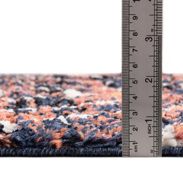 Rust Orange 7' 10 x 7' 10 Tagine Octagon Area Rug Durable 100% Polyester Modern Unique Easy Clean Carpet for Indoor Home Decor for Sale at Rug Engine