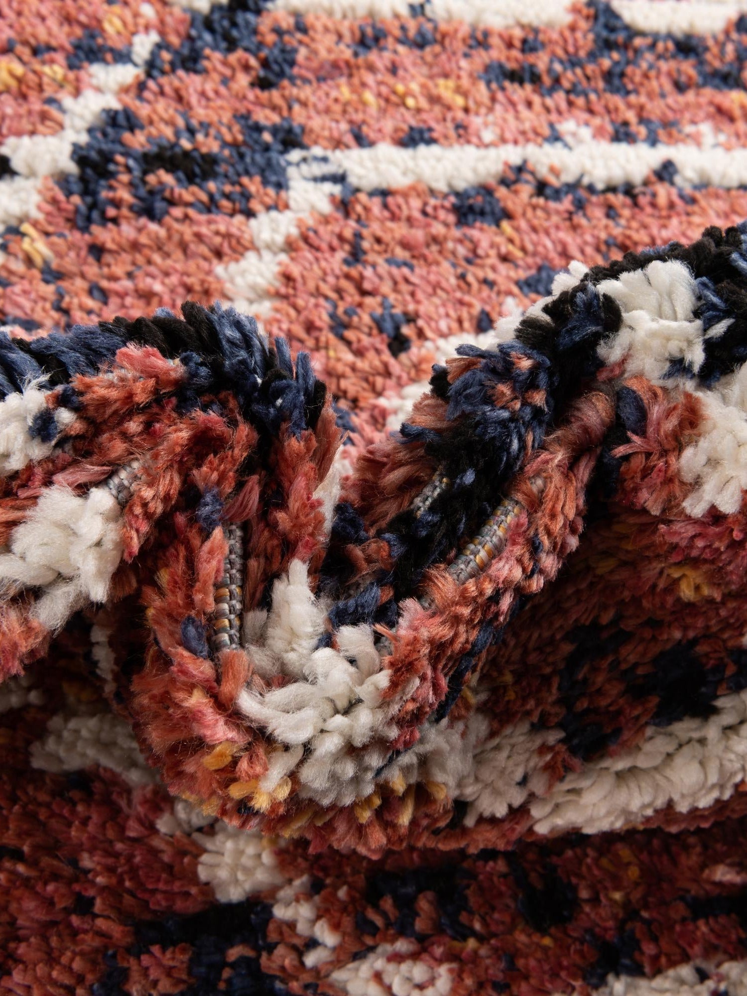 Rust Orange 7' 10 x 7' 10 Tagine Octagon Area Rug Durable 100% Polyester Modern Unique Easy Clean Carpet for Indoor Home Decor for Sale at Rug Engine