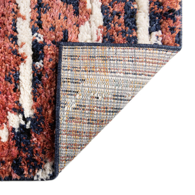 Rust Orange 7' 10 x 7' 10 Tagine Octagon Area Rug Durable 100% Polyester Modern Unique Easy Clean Carpet for Indoor Home Decor for Sale at Rug Engine