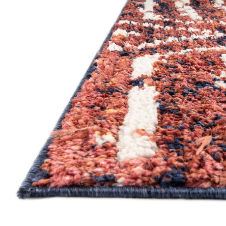 Rust Orange 2' x 7' 10 Tagine Runner Area Rug Durable 100% Polyester Modern Unique Easy Clean Carpet for Indoor Home Decor for Sale at Rug Engine