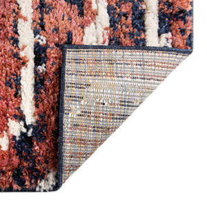 Rust Orange 2' 7 x 12' Tagine Runner Area Rug Durable 100% Polyester Modern Unique Easy Clean Carpet for Indoor Home Decor for Sale at Rug Engine