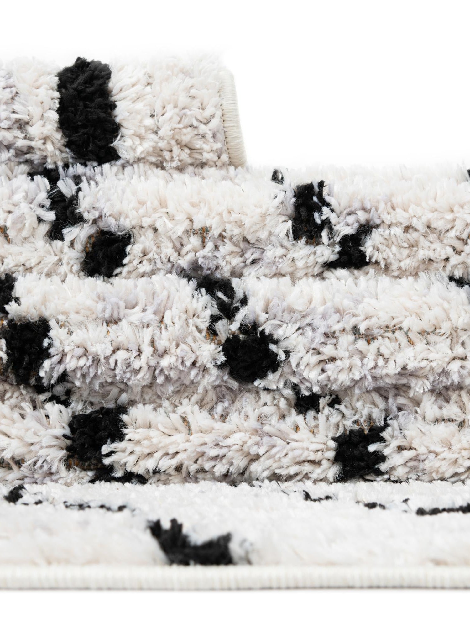 Black and White 7' 10 x 7' 10 Tagine Octagon Area Rug Durable 100% Polyester Modern Unique Easy Clean Carpet for Indoor Home Decor for Sale at Rug Engine