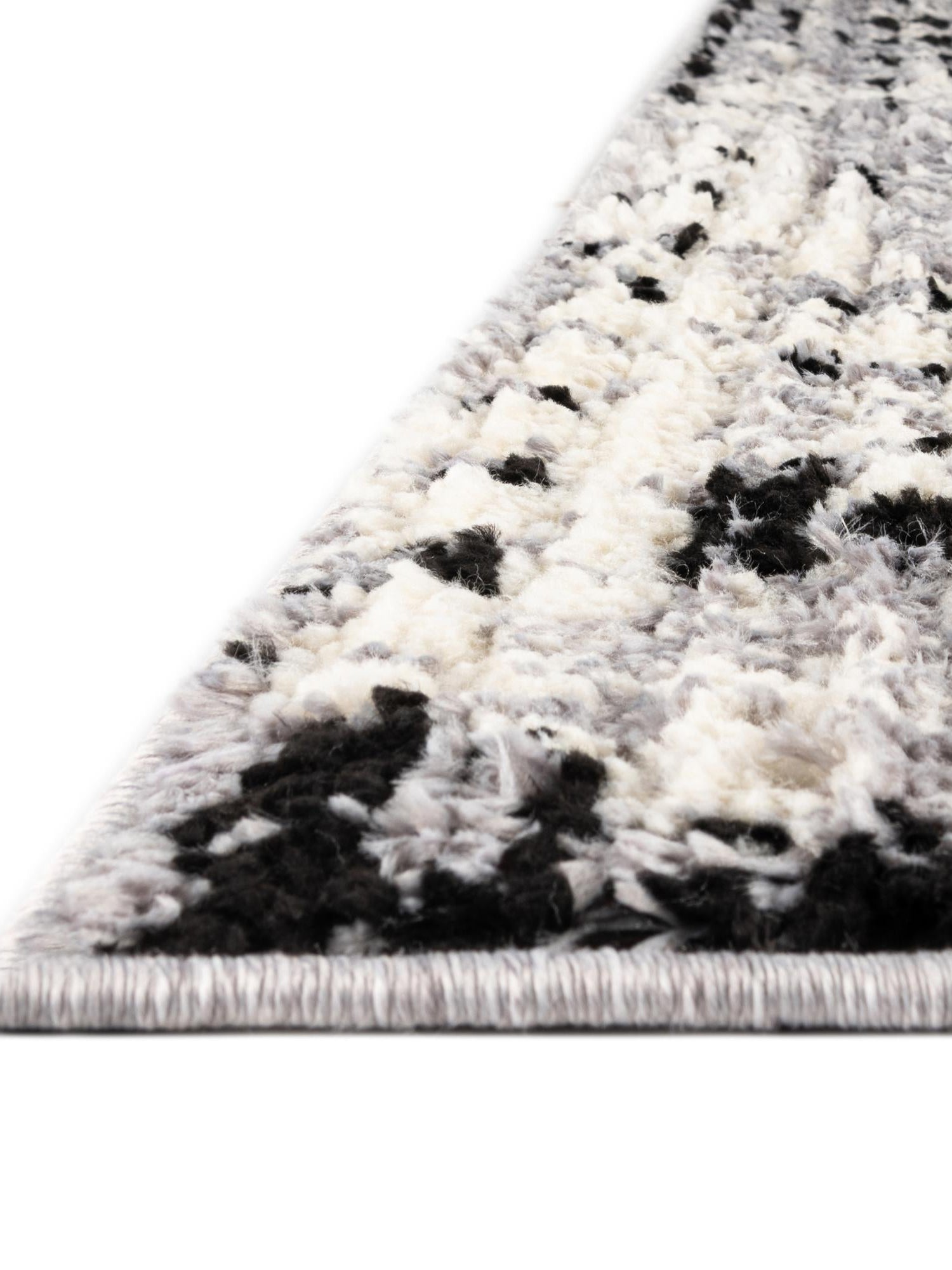 Black and White 5' 3 x 5' 3 Tagine Octagon Area Rug Durable 100% Polyester Modern Unique Easy Clean Carpet for Indoor Home Decor for Sale at Rug Engine