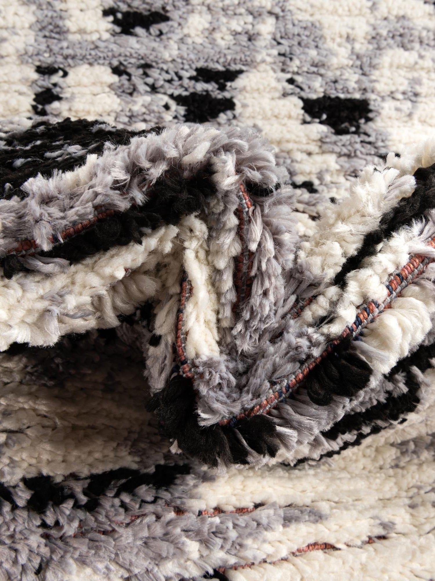 Black and White 5' 3 x 5' 3 Tagine Octagon Area Rug Durable 100% Polyester Modern Unique Easy Clean Carpet for Indoor Home Decor for Sale at Rug Engine