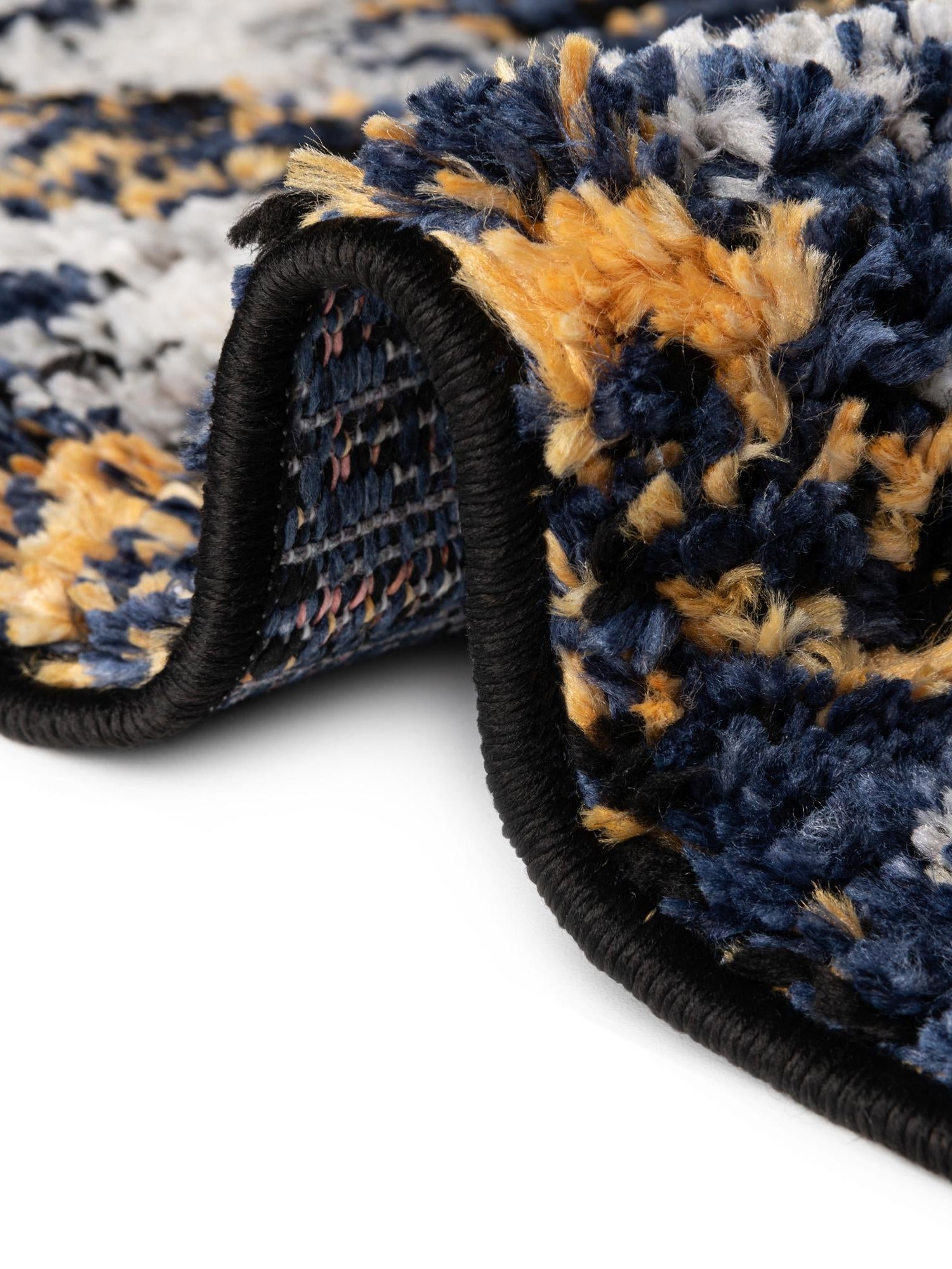 Blue 5' 3 x 8' Tagine Rectangle Area Rug Durable 100% Polyester Modern Unique Easy Clean Carpet for Indoor Home Decor for Sale at Rug Engine