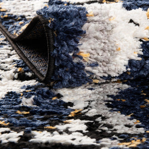 Blue 5' 3 x 5' 3 Tagine Octagon Area Rug Durable 100% Polyester Modern Unique Easy Clean Carpet for Indoor Home Decor for Sale at Rug Engine