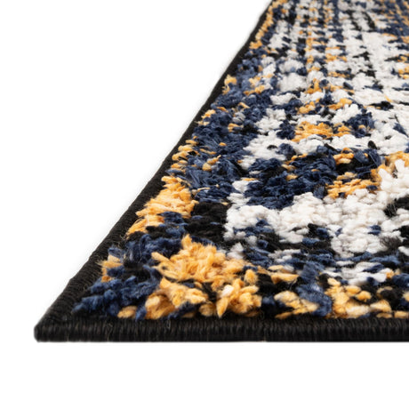 Blue 5' 3 x 5' 3 Tagine Octagon Area Rug Durable 100% Polyester Modern Unique Easy Clean Carpet for Indoor Home Decor for Sale at Rug Engine